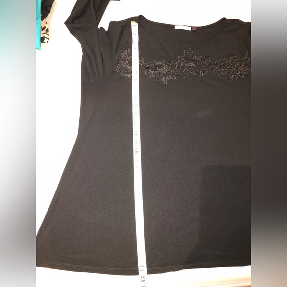 89th Madison | Black Full Sleeve Blouse: Size 1X - Picture 5 of 12
